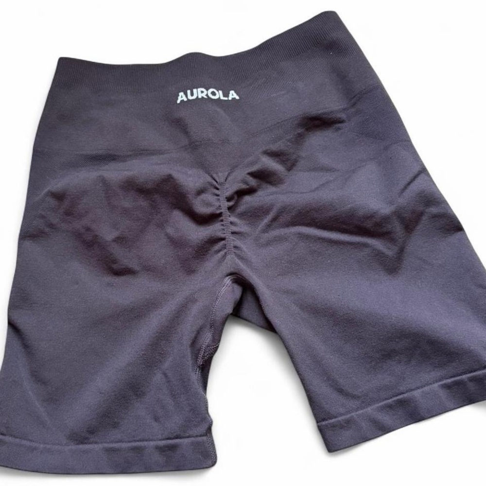 Aurola Dark Brown Biker Shorts